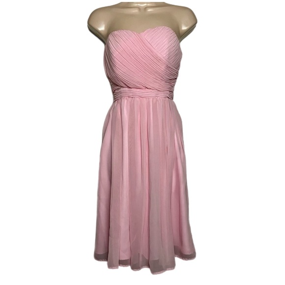 🪅 Blush Pink Bridesmaid or Prom Dress by Tevolio - Picture 1 of 9